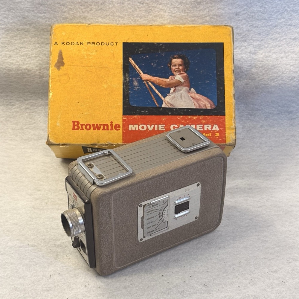 Kodak Brownie 8mm Movie Camera II Model 2 Vintage Original Box